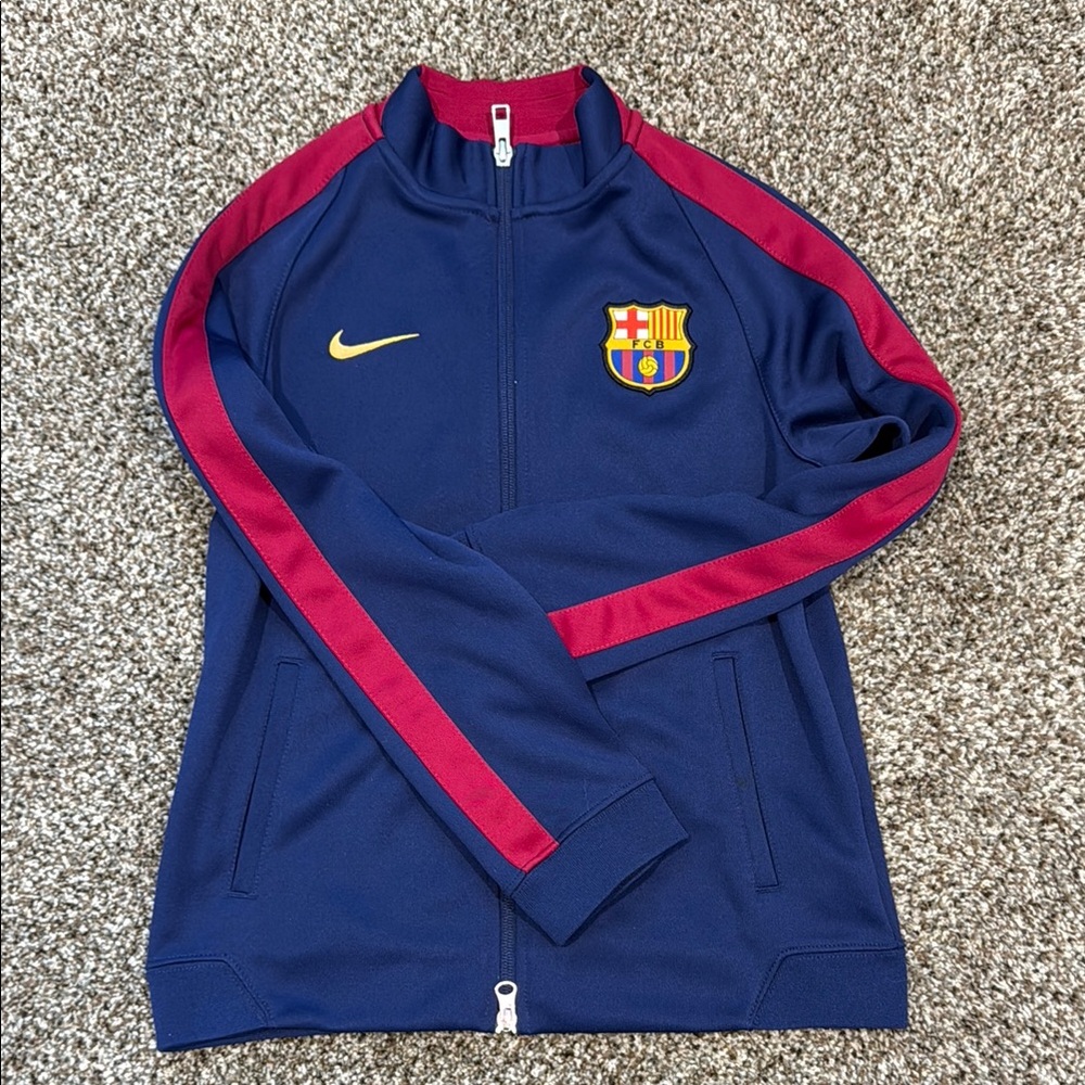 Nike Kids Blue and Red Barcelona Jacket